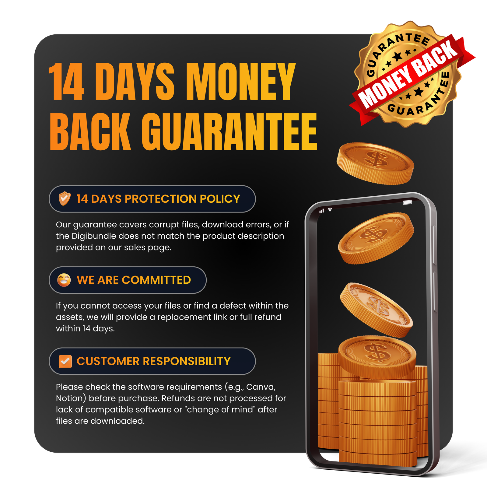 14-Day Money Back Guarantee